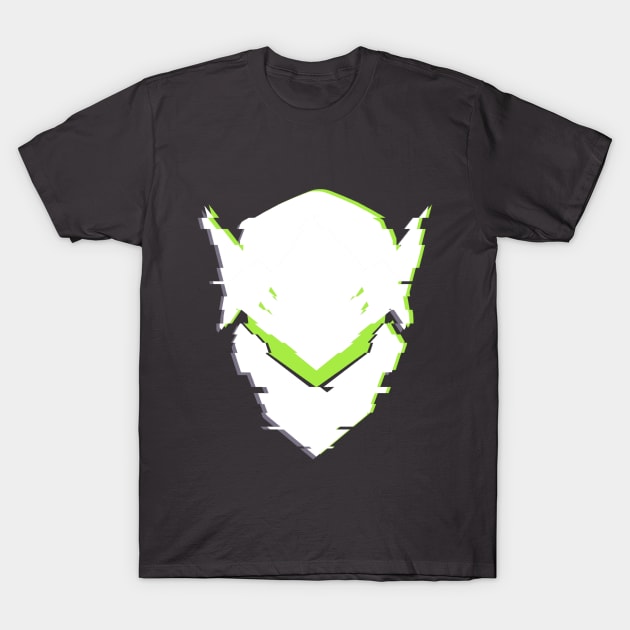 Genji Logo Glitch Effect T-Shirt by bardor2@gmail.com